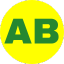 AB inside of a circle