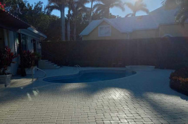 Comprehensive paver sealing in Central Florida to protect driveways and pool decks from weathering and stains.